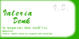 valeria denk business card